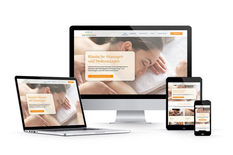 Website für Massagestudio ​ - Sandras Massagen