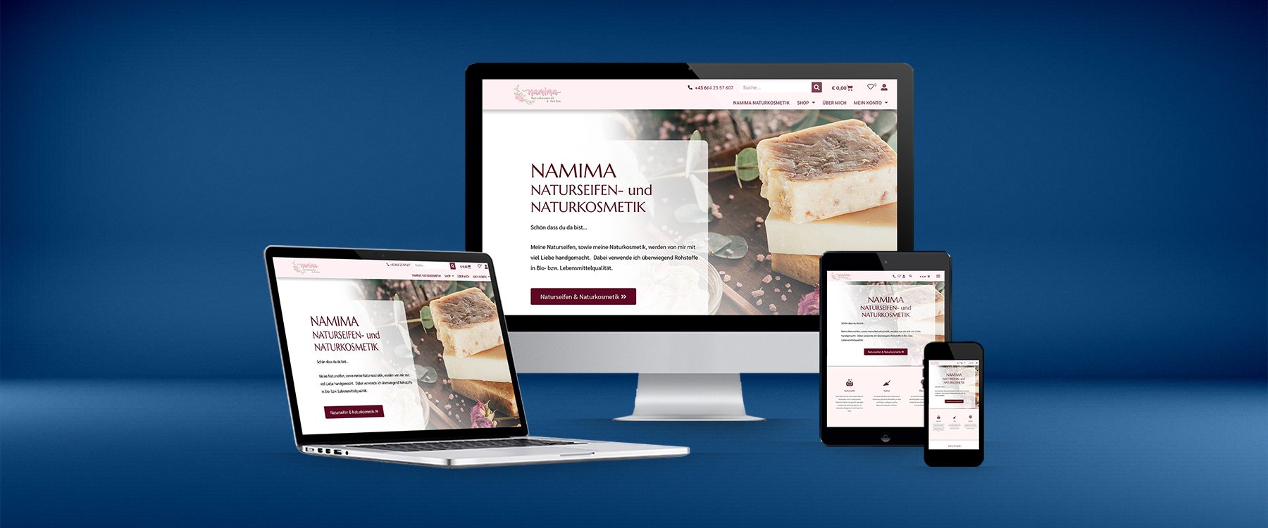 Website Erstellung Kundenwebsite Namima